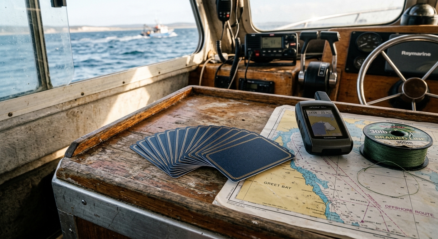 The Offshore Decision Deck, 12 waterproof reference cards